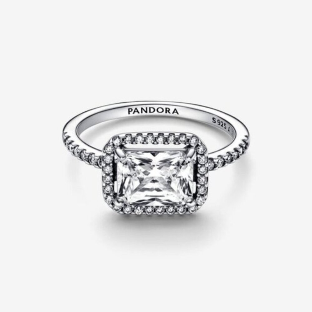 Pandora Silver Sparkling Ring - image 2